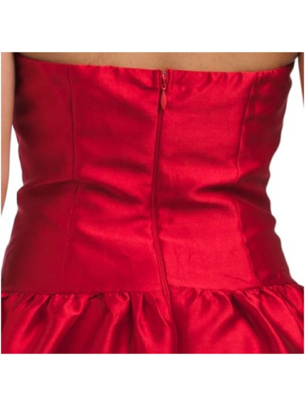 MANIJU Dropped Waist Strapless Mikado Gown - Picture 5 of 5